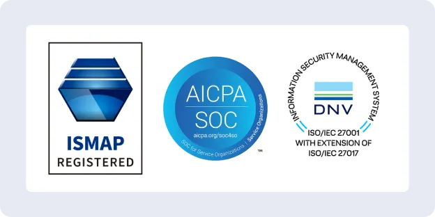 多くのセキュリティ認証を取得