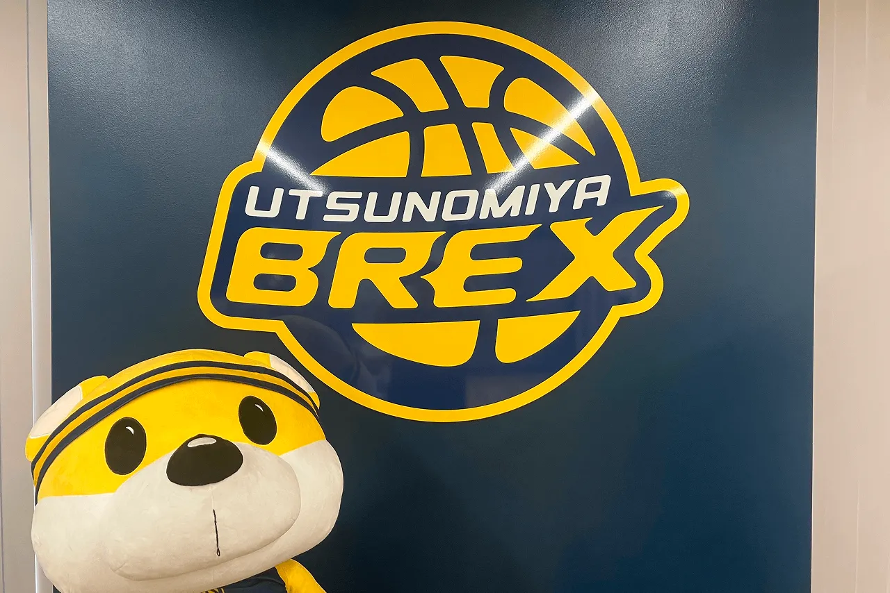 宇都宮ブレックスロゴとブレッキー