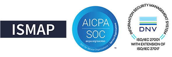 ISMAPへの登録、SOC2 Type2保証報告書を受領、ISO/IEC 27001:2022およびISO/IEC 27017:2015を取得
